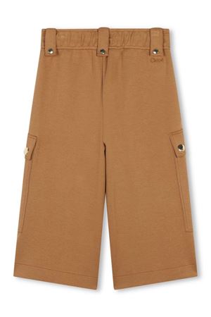 pantalone in cotone marrone CHLOE' KIDS | C20224324